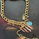 Chain with a gold-colored Element pendant, Chain, Moscow,  Фото №1