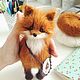 little Fox. Stuffed Toys. Knitted toys Olga Bessogonova. My Livemaster. Фото №5