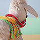 Donkey knitted Cypress with a blanket, saddle and bridle interior toy. Stuffed Toys. Вязаные игрушки - Ольга (knitlandiya). My Livemaster. Фото №6