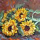 Oil painting 'Sunflowers', Pictures, Moscow,  Фото №1