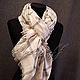 Italian wool pale pink plaid scarf. Scarves. Platkoffcom. My Livemaster. Фото №6
