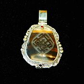 Украшения handmade. Livemaster - original item The amulet of Belobog . Silver, agate,garnet,citrines,sherl. Handmade.