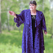 Madame BUTTERFLY lace shawl Vyatka Vologda lace