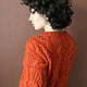 Red Knitted Women's jumper, cashmere pullover with Mohair. Jumpers. Dobryy_vyaz. My Livemaster. Фото №4
