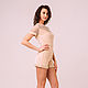Beige overall shorts. Jumpsuits & Rompers. Evening designer dresses GoldDress. Online shopping on My Livemaster.  Фото №2