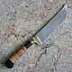 Knife 'Pchak' 95h18 birch bark. Knives. Artesaos e Fortuna. Online shopping on My Livemaster.  Фото №2