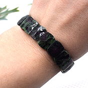 Украшения handmade. Livemaster - original item Ruby in fuchsit women`s bracelet made of natural stones. Handmade.