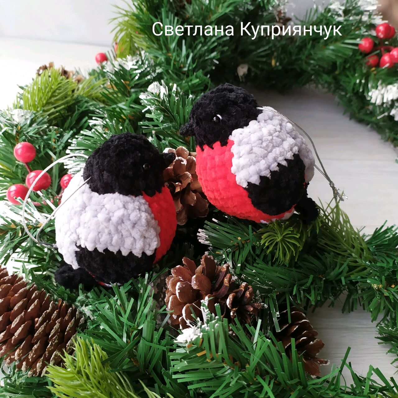 Снегирь крючком