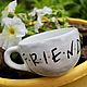 Order Mug TV series Friends Friends cup for friends gift to a friend. DASHA LEPIT | Ceramic tableware (dashalepit). Livemaster. . Mugs and cups Фото №3