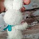 Зайчик вязаный (брелок, подвеска). Амигуруми куклы и игрушки. Амигурум_и_я ❤'Смешные петельки' сувенирные подарочные игрушки.. Ярмарка Мастеров.  Фото №5