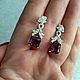 Серьги:Узор с камнем. Серьги классические. Светлана Silver&Jewel. Ярмарка Мастеров.  Фото №4