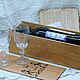Bottle Decoration Box wooden box for wine bottle. Bottle design. Studio Villa-Oliva. My Livemaster. Фото №6