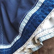 Одежда handmade. Livemaster - original item Dark blue skirt, MIDI skirt in the style boho.. Handmade.