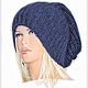 Шапка вязаная "Нью-Йорк"( шапка, шапка женская). Шапки. Ирина(shvilinka.knit). Интернет-магазин Ярмарка Мастеров.  Фото №2