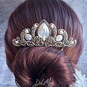 Украшения handmade. Livemaster - original item Pearl hair comb wedding 