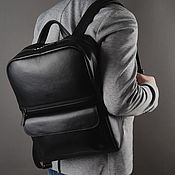 Сумки и аксессуары handmade. Livemaster - original item Backpack leather male 