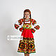 Russian folk costume for girls ' Boretskaya mural', Carnival costumes for children, Sergiev Posad,  Фото №1
