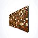 Order Mosaic panel in Loft style from old barn boards 'Puzzle'. uloft. Livemaster. . Panels Фото №3