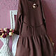 The boho dress of flax  Cinnamon. Dresses. Olgalevas. Online shopping on My Livemaster.  Фото №2