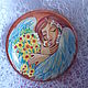 Painted dish ' Joy of an Angel  '. Name souvenirs. Enamel63. Online shopping on My Livemaster.  Фото №2