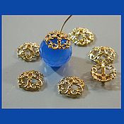 Материалы для творчества handmade. Livemaster - original item Caps 14k gold for beads (Yu.Korea). pc. Handmade.
