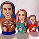 Copy of Custom nesting doll Matryoshka by photo 5 dolls, Dolls1, Moscow,  Фото №1