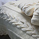 A knitted blanket and pillows for bedroom Cream, Blankets, Volgograd,  Фото №1