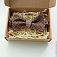Double-sided bow tie "Dark chocolate", Ties, Moscow,  Фото №1