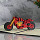 3D Postcard - Superbike, Motorcycle, Cards, Moscow,  Фото №1