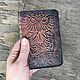 Обложка для паспорта Совушка кожаная ручная работа. Обложка на паспорт. Iron Arm Leatherworks (Екатерина). Ярмарка Мастеров.  Фото №4