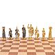 Шахматный ларец "Римские" фигуры из бронзы доска бук, Шахматы, Москва,  Фото №1