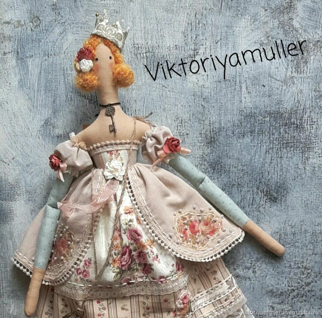 Купить Кукла тильда принцесса в стиле шебби-шик | irhidey.ru