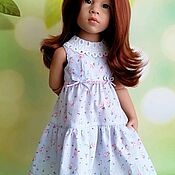 Одежда для кукол: Туника и лосинки из трикотажа для куклы Паола Рейна