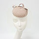Mini-hat 'Wave' with a veil. Color beige. Hats1. Exclusive HATS. LANA ANISIMOVA.. Online shopping on My Livemaster.  Фото №2
