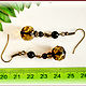 Earrings 'Elegant'-2 amber brass. Earrings. Frollena II. Natural Baltic amber. My Livemaster. Фото №4