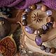 Купить браслеты ручной работы. Украшение. Аксессуар. Handmade. Комплект браслетов. Браслеты из камней.