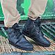Zapatos Mocasines de cuero con cordones Negro, Boots, Moscow,  Фото №1