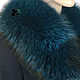 Order Luxurious blue fur detachable collar boa raccoon fur. Mishan (mishan). Livemaster. . Collars Фото №3