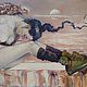 Картина маслом девушка с крыльями "Сны Ариадны". Картины. Логинов Илья (loggy-art). Ярмарка Мастеров.  Фото №4
