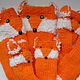 Order SOCKS 'FOX FAMILY' knitted socks family look. Gala Devi (crochet design). Livemaster. . Socks and tights Фото №3