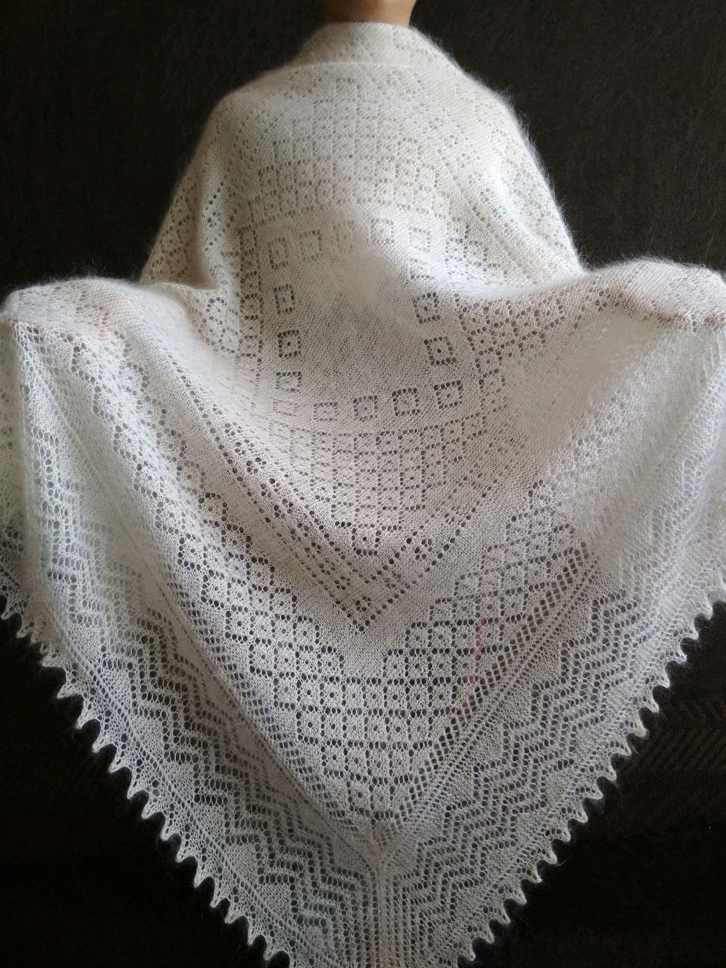 Оленевский пуховый платок шаль