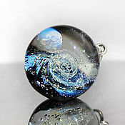 Украшения handmade. Livemaster - original item Pendant ball Myriad of stars. Silver. Universe. Space, galaxy. Black. Handmade.