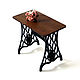 Table 'Singer' for dolls 1:6 (Barbie), 1:4 MSD, 1:3 SD, Doll furniture, St. Petersburg,  Фото №1