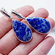 Earrings lapis lazuli 'Blue blue sky', silver. Earrings. EdGems jewerly. My Livemaster. Фото №4