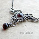 A Hint Of Red - mini-necklace of silver and garnet. Pendants. Taniri Jewelry. Online shopping on My Livemaster.  Фото №2