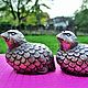 Винтаж: Cтаринный набор для соли и перца Oiseaux Арт деко Франция. Столовые приборы винтажные. Антиквариат и винтаж из Франции. Интернет-магазин Ярмарка Мастеров.  Фото №2