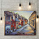 Oil painting city of PRAGUE. Golden lane. Pictures. pictures & decor of TanyaSeptember. Online shopping on My Livemaster.  Фото №2