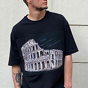 Мужская футболка с рисунком Колизей