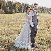 Свадебное платье в рустикальном стиле для Елены
