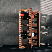 Для дома и интерьера handmade. Livemaster - original item Shelf for wine bottles made of cedar wood BM1. Handmade.